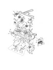 Mower Deck parts for Craftsman Front-Engine Lawn Tractor 917288611 from AppliancePartsPros.com