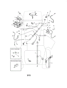 Electrical parts for Craftsman Front-Engine Lawn Tractor 917288612 from AppliancePartsPros.com
