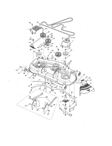 Mower Deck parts for Craftsman Front-Engine Lawn Tractor 917288612 from AppliancePartsPros.com