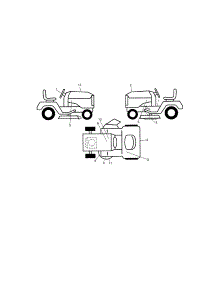 Decals parts for Craftsman Front-Engine Lawn Tractor 917288613 from AppliancePartsPros.com