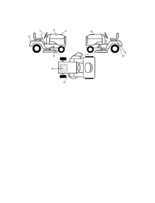 Decals parts for Craftsman Front-Engine Lawn Tractor 917288620 from AppliancePartsPros.com