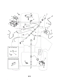 Electrical parts for Craftsman Front-Engine Lawn Tractor 917288621 from AppliancePartsPros.com