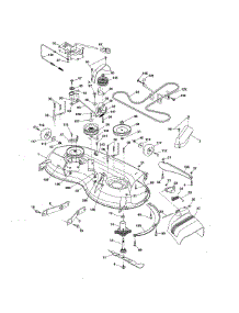 Mower Deck parts for Craftsman Front-Engine Lawn Tractor 917288622 from AppliancePartsPros.com