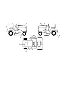 Decals parts for Craftsman Front-Engine Lawn Tractor 917288623 from AppliancePartsPros.com