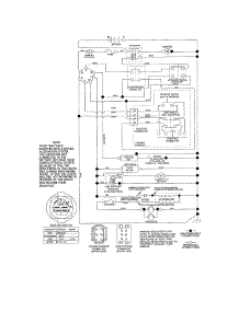 Schematic Diagram parts for Craftsman Front-Engine Lawn Tractor 917288623 from AppliancePartsPros.com