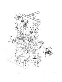 Mower Deck parts for Craftsman Front-Engine Lawn Tractor 917288630 from AppliancePartsPros.com