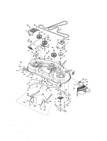 Mower Deck parts for Craftsman Front-Engine Lawn Tractor 917288631 from AppliancePartsPros.com