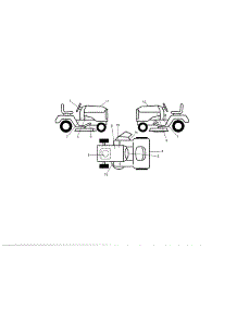 Decals parts for Craftsman Front-Engine Lawn Tractor 917288661 from AppliancePartsPros.com