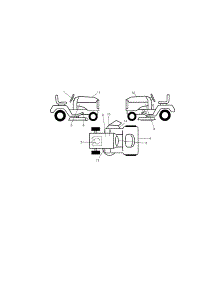 Decals parts for Craftsman Front-Engine Lawn Tractor 917288662 from AppliancePartsPros.com