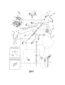 Electrical parts for Craftsman Front-Engine Lawn Tractor 917288670 from AppliancePartsPros.com