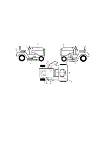 Decals parts for Craftsman Front-Engine Lawn Tractor 917288670 from AppliancePartsPros.com