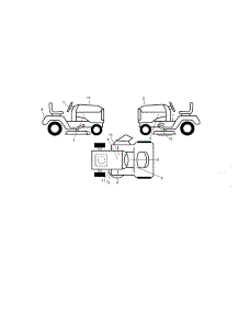 Decals parts for Craftsman Front-Engine Lawn Tractor 917288671 from AppliancePartsPros.com