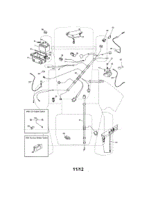 Electrical parts for Craftsman Front-Engine Lawn Tractor 917288673 from AppliancePartsPros.com