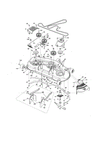 Mower Deck parts for Craftsman Front-Engine Lawn Tractor 917288673 from AppliancePartsPros.com