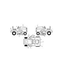 Decals parts for Craftsman Front-Engine Lawn Tractor 917288673 from AppliancePartsPros.com