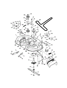Mower Deck parts for Craftsman Front-Engine Lawn Tractor 917288700 from AppliancePartsPros.com