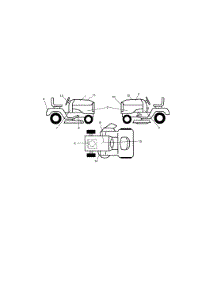 Decals parts for Craftsman Front-Engine Lawn Tractor 917288700 from AppliancePartsPros.com