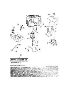 Engine parts for Craftsman Front-Engine Lawn Tractor 917288701 from AppliancePartsPros.com
