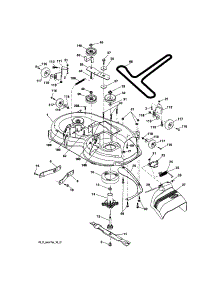 Mower Deck parts for Craftsman Front-Engine Lawn Tractor 917288701 from AppliancePartsPros.com