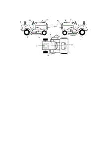 Decals parts for Craftsman Front-Engine Lawn Tractor 917288701 from AppliancePartsPros.com
