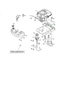 Engine parts for Craftsman Front-Engine Lawn Tractor 917288720 from AppliancePartsPros.com