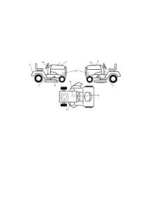 Decals parts for Craftsman Front-Engine Lawn Tractor 917288720 from AppliancePartsPros.com