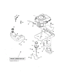 Engine parts for Craftsman Front-Engine Lawn Tractor 917288740 from AppliancePartsPros.com
