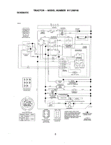 Schematic Diagram parts for Craftsman Front-Engine Lawn Tractor 917288740 from AppliancePartsPros.com