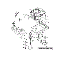 Engine parts for Craftsman Front-Engine Lawn Tractor 917288900 from AppliancePartsPros.com
