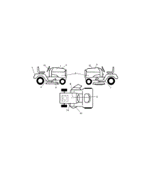 Decals parts for Craftsman Front-Engine Lawn Tractor 917288900 from AppliancePartsPros.com