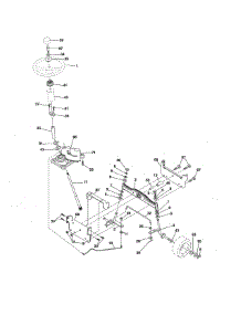 Steering parts for Craftsman Front-Engine Lawn Tractor 917289032 from AppliancePartsPros.com