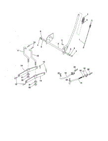 Lift parts for Craftsman Front-Engine Lawn Tractor 917289032 from AppliancePartsPros.com