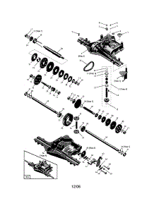 Transaxle D6800-2 parts for Craftsman Front-Engine Lawn Tractor 917289032 from AppliancePartsPros.com