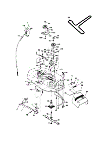 Mower Deck parts for Craftsman Front-Engine Lawn Tractor 917289033 from AppliancePartsPros.com