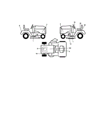 Decals parts for Craftsman Front-Engine Lawn Tractor 917289033 from AppliancePartsPros.com