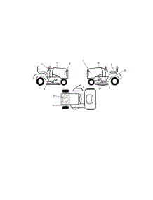 Decals parts for Craftsman Front-Engine Lawn Tractor 917289070 from AppliancePartsPros.com