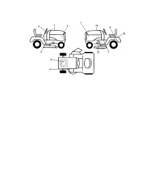 Decals parts for Craftsman Front-Engine Lawn Tractor 917289073 from AppliancePartsPros.com