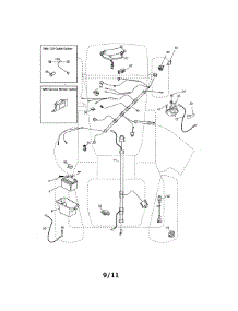 Electrical parts for Craftsman Front-Engine Lawn Tractor 917289081 from AppliancePartsPros.com