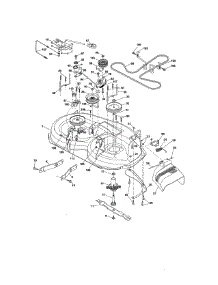 Mower Deck parts for Craftsman Front-Engine Lawn Tractor 917289081 from AppliancePartsPros.com