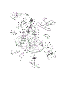 Mower Deck parts for Craftsman Front-Engine Lawn Tractor 917289100 from AppliancePartsPros.com