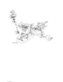 Steering parts for Craftsman Front-Engine Lawn Tractor 917289103 from AppliancePartsPros.com