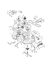 Mower Deck parts for Craftsman Front-Engine Lawn Tractor 917289105 from AppliancePartsPros.com