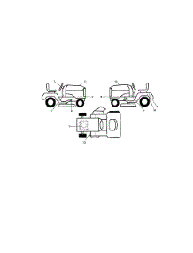 Decals parts for Craftsman Front-Engine Lawn Tractor 917289105 from AppliancePartsPros.com