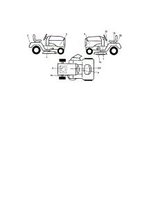 Decals parts for Craftsman Front-Engine Lawn Tractor 917289130 from AppliancePartsPros.com