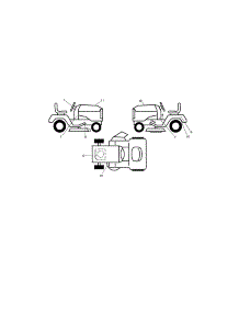 Decals parts for Craftsman Front-Engine Lawn Tractor 917289140 from AppliancePartsPros.com