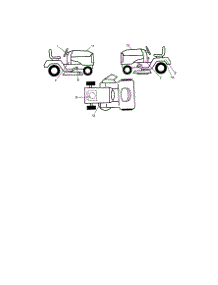 Decals parts for Craftsman Front-Engine Lawn Tractor 917289210 from AppliancePartsPros.com