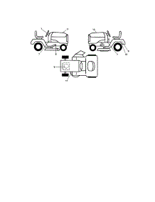 Decals parts for Craftsman Front-Engine Lawn Tractor 917289211 from AppliancePartsPros.com