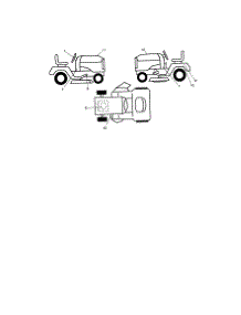 Decals parts for Craftsman Front-Engine Lawn Tractor 917289220 from AppliancePartsPros.com