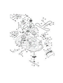 Mower Deck parts for Craftsman Front-Engine Lawn Tractor 917289221 from AppliancePartsPros.com