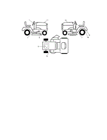 Decals parts for Craftsman Front-Engine Lawn Tractor 917289221 from AppliancePartsPros.com